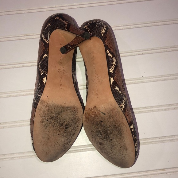 Ivanka Trump snake print round toe heels - Picture 8 of 9